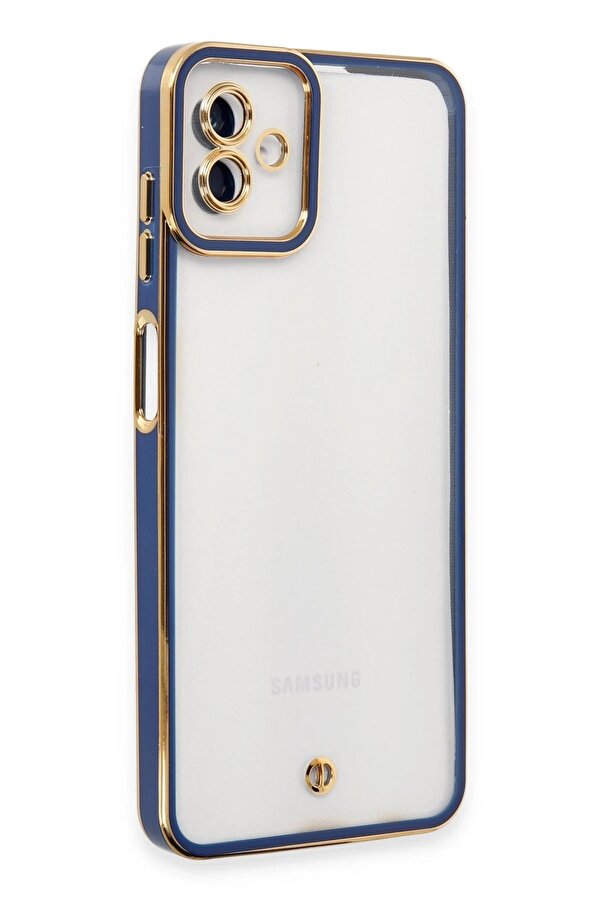 Samsung Galaxy A04 Kılıf Li̇va Lens Si̇li̇kon - Mavi̇ - Dropx1029-5061