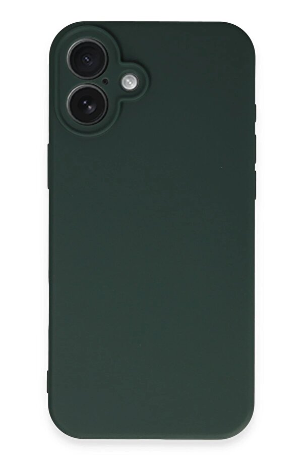 İphone 16 Plus Kılıf Fi̇rst Si̇li̇kon - Koyu Yeşi̇l - Dropx5138-3606