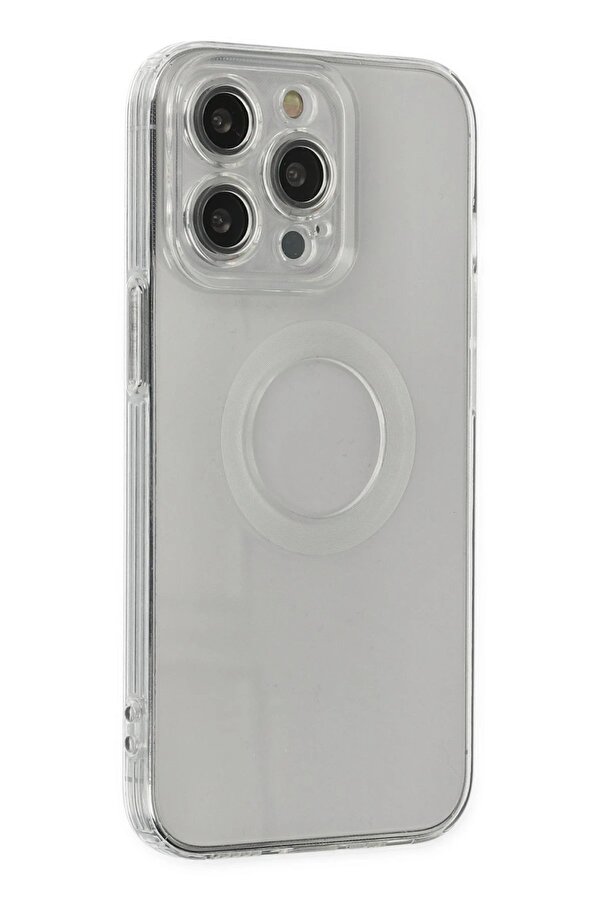 İphone 13 Pro Kılıf Santa Lens Si̇li̇kon - Şeffaf - Dropx9992-9592