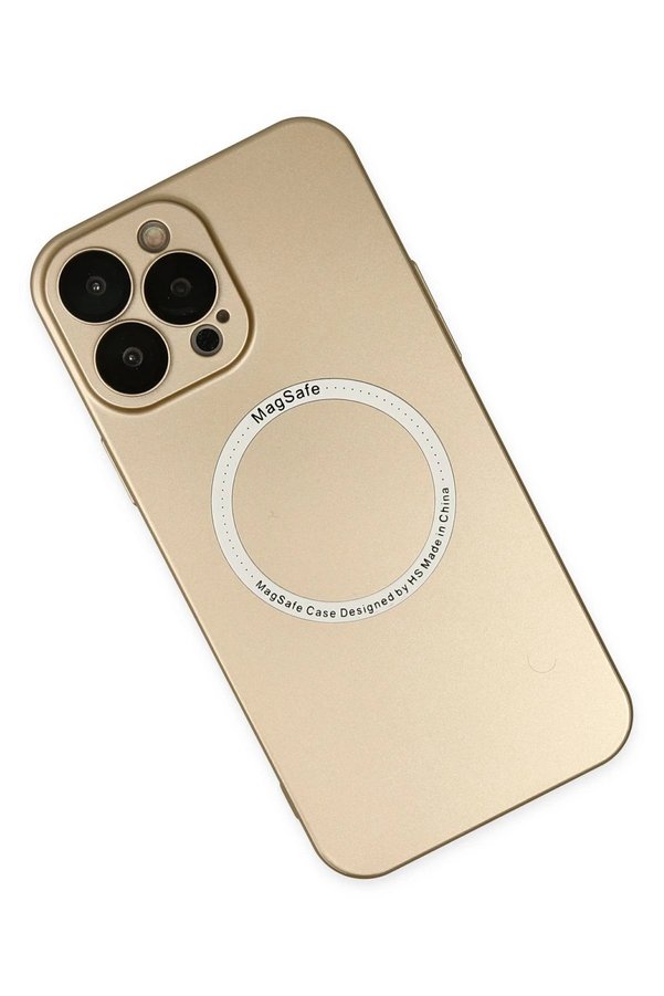 İphone 14 Pro Kılıf Jack Magneti̇csafe Lens Si̇li̇kon - Gold - Dropx4782-6770