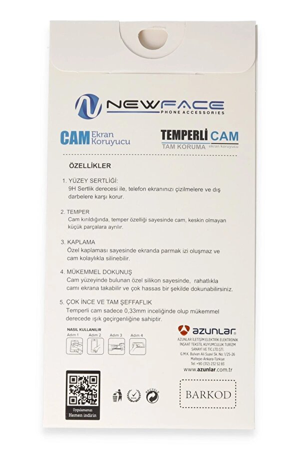 Samsung Galaxy A05S 3D Anti̇stati̇k Cam Ekran Koruyucu - Dropx3079-3486
