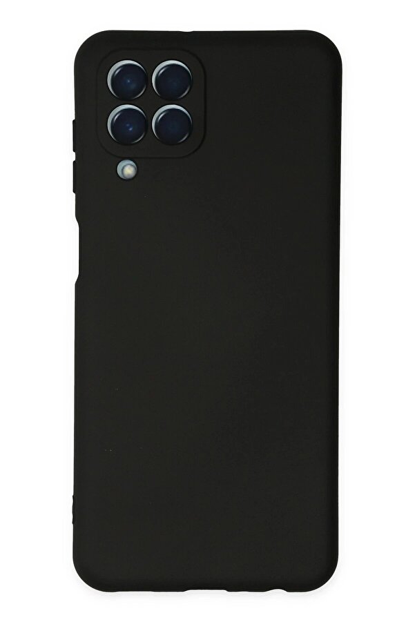 Samsung Galaxy M33 Kılıf Nano İçi̇ Kadi̇fe Si̇li̇kon - Si̇yah - Dropx3642-3928