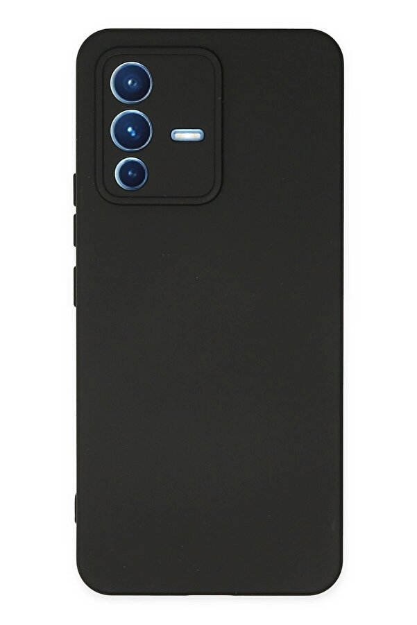 Vi̇vo V23 5G Kılıf Nano İçi̇ Kadi̇fe Si̇li̇kon - Si̇yah - Dropx7994-4809