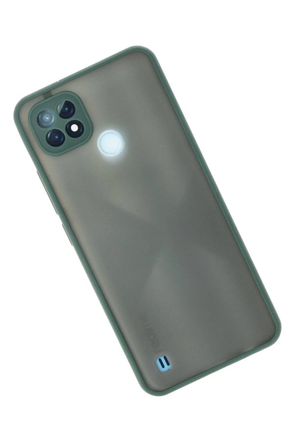Realme C21 Kılıf Montreal Si̇li̇kon Kapak - Yeşi̇l - Dropx1435-2456