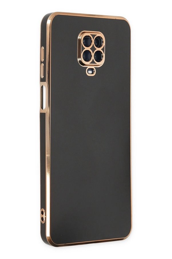 CepteToptan Xiaomi Redmi Note 9 Pro Kılıf Volet Silikon - Siyah - DROPX4660-9288