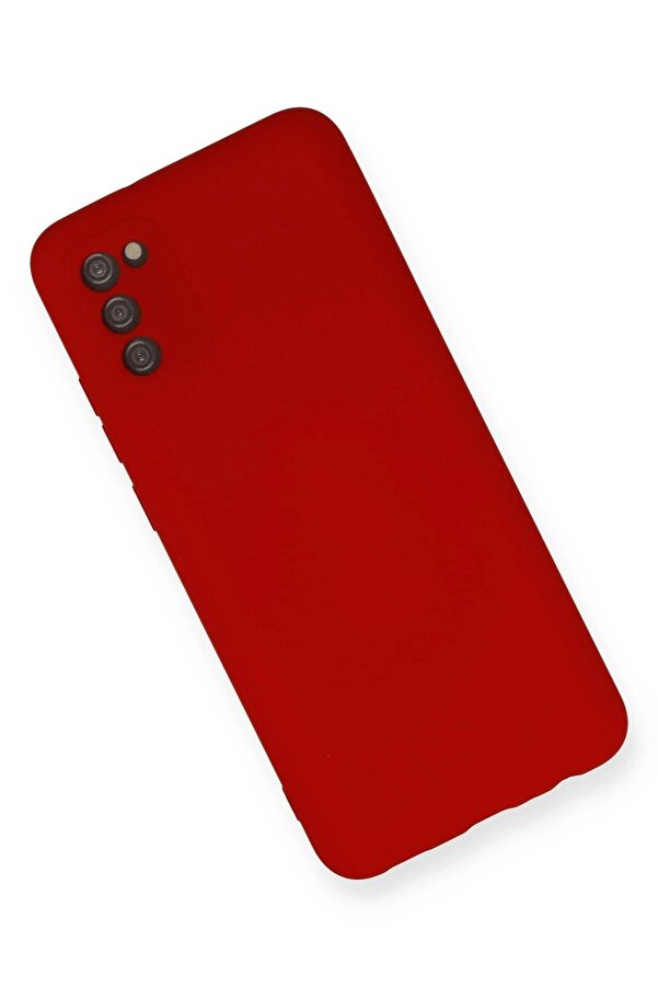 Samsung Galaxy A03S Kılıf Nano İçi̇ Kadi̇fe Si̇li̇kon - Kırmızı - Dropx3301-7759