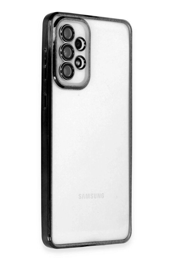 CepteToptan Samsung Galaxy A53 5G Kılıf Lensli Silikon - Siyah - DROPX3595-2025