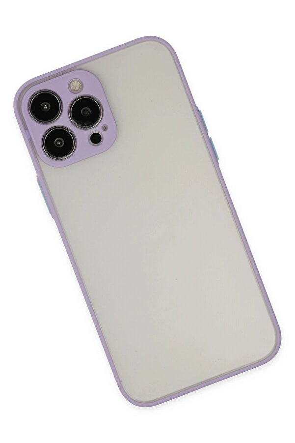 İphone 15 Pro Max Kılıf Montreal Si̇li̇kon Kapak - Mor - Dropx2986-1994