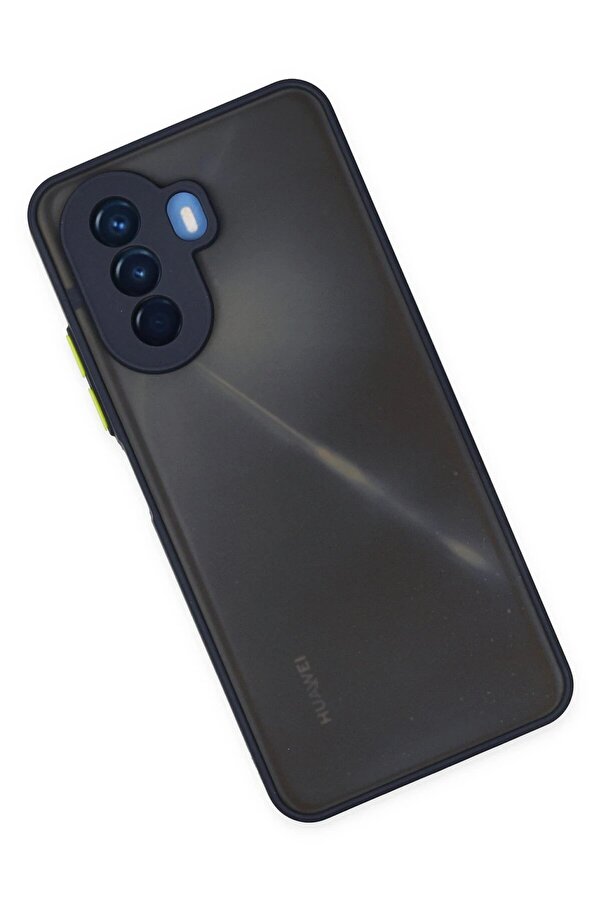 Huawei̇ Nova Y70 Kılıf Montreal Si̇li̇kon Kapak - Laci̇vert - Dropx6538-5216