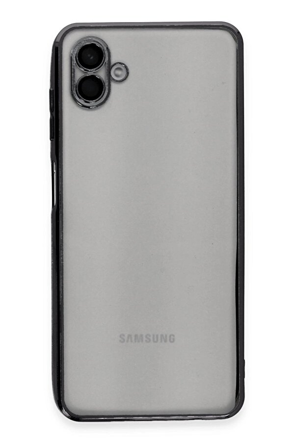 Samsung Galaxy A04 Kılıf Lensli̇ Si̇li̇kon - Si̇yah - Dropx1406-5404