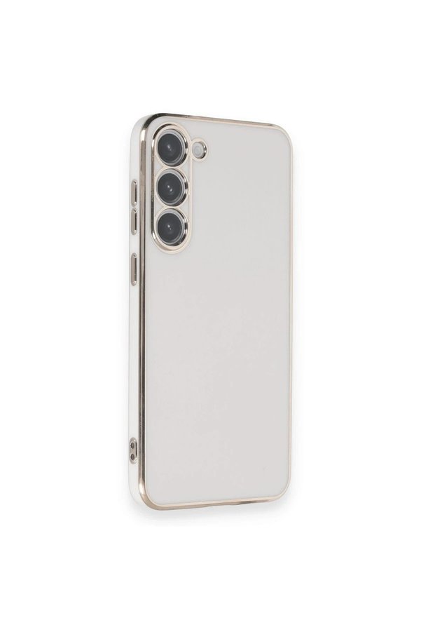 Samsung Galaxy S23 Plus Kılıf Volet Si̇li̇kon - Beyaz - Dropx9878-1857