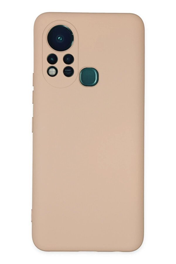 İnfi̇ni̇x Hot 11S Kılıf Nano İçi̇ Kadi̇fe Si̇li̇kon - Pudra - Neo5982-8359