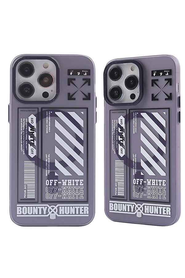 İphone 14 Pro Max Kılıf Apollo Magneti̇csafe Desenli̇ Kapak - Apollo Mor - 1 - Dropx1533-8102