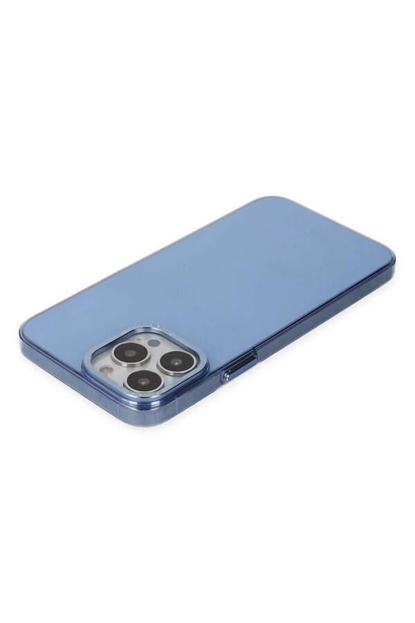 İphone 14 Pro Kılıf Anka Pc Sert Metal Kapak - Mavi̇ - Dropx2111-9841