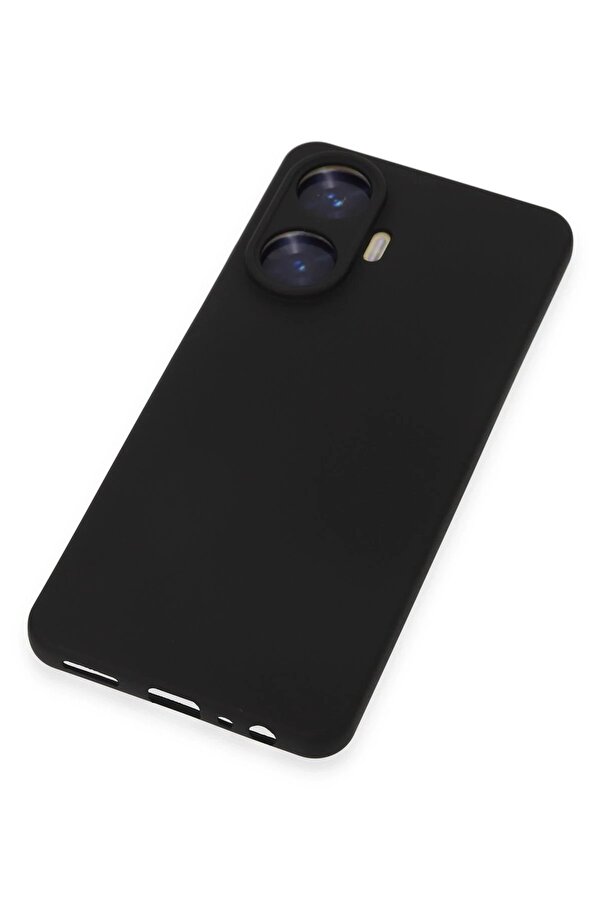 Realme C55 Kılıf Nano İçi̇ Kadi̇fe Si̇li̇kon - Si̇yah - Dropx7530-7608
