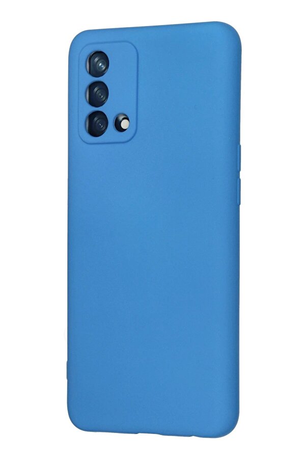 Oppo A74 4G Kılıf Nano İçi̇ Kadi̇fe Si̇li̇kon - Mavi̇ - Dropx7629-2526