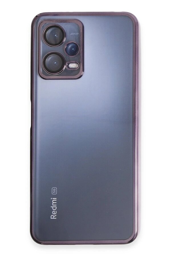 Xi̇aomi̇ Redmi̇ Note 12 5G Kılıf Lensli̇ Si̇li̇kon - Mor - Dropx2105-7177