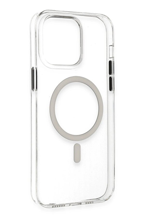 İphone 14 Pro Max Kılıf Tron Şeffaf Magsafe Kapak - Şeffaf - Dropx7411-3538