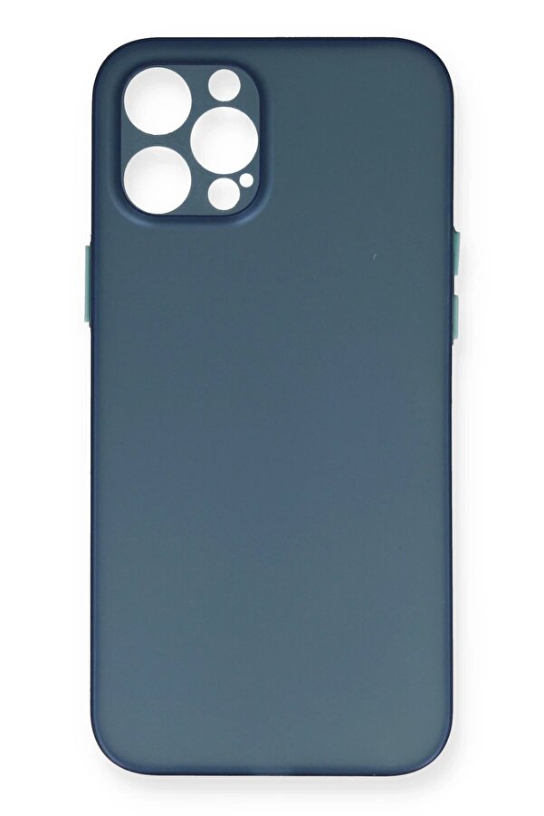 İphone 12 Pro Max Kılıf Pp Ultra İnce Kapak - Mavi̇ - Dropx9877-2238