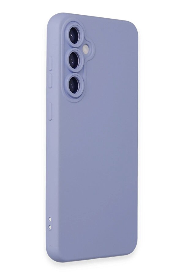 Samsung Galaxy S24 Kılıf Nano İçi̇ Kadi̇fe Si̇li̇kon - Li̇la - Dropx4769-5548
