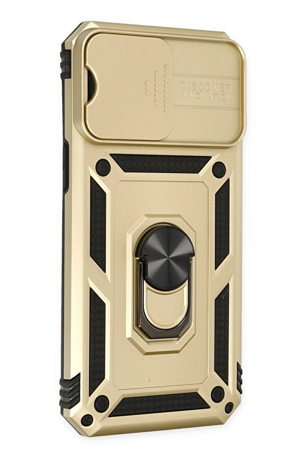 İphone 14 Pro Kılıf Pars Lens Yüzüklü Si̇li̇kon - Gold - Dropx9838-6508
