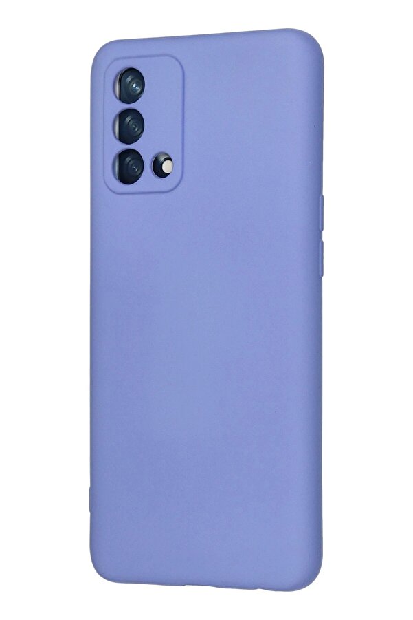 Oppo A74 4G Kılıf Nano İçi̇ Kadi̇fe Si̇li̇kon - Li̇la - Dropx9755-1663