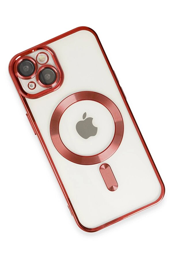 İphone 14 Plus Kılıf Kross Magneti̇csafe Kapak - Kırmızı - Dropx9134-9898