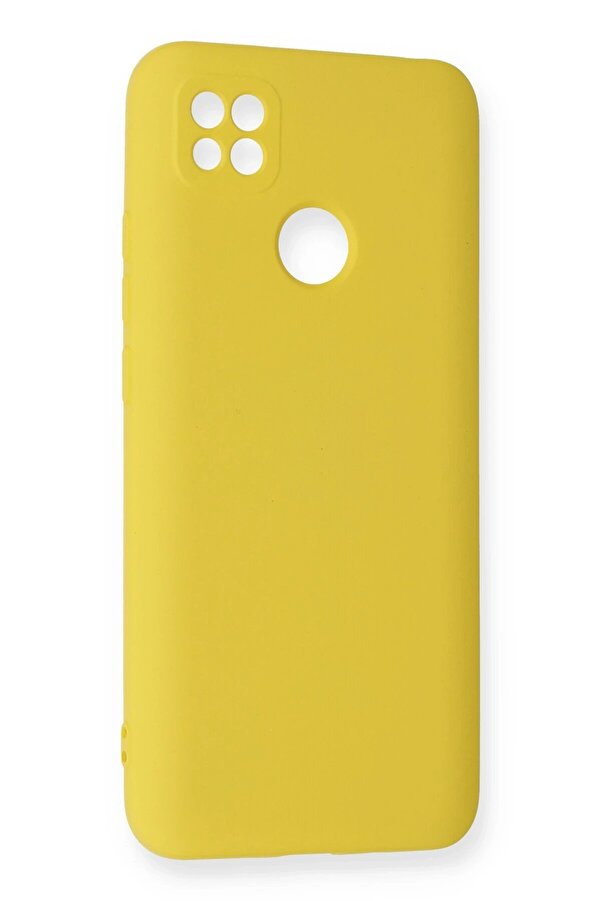 Xi̇aomi̇ Redmi̇ 9C Kılıf Nano İçi̇ Kadi̇fe Si̇li̇kon - Sarı - Dropx5214-9656
