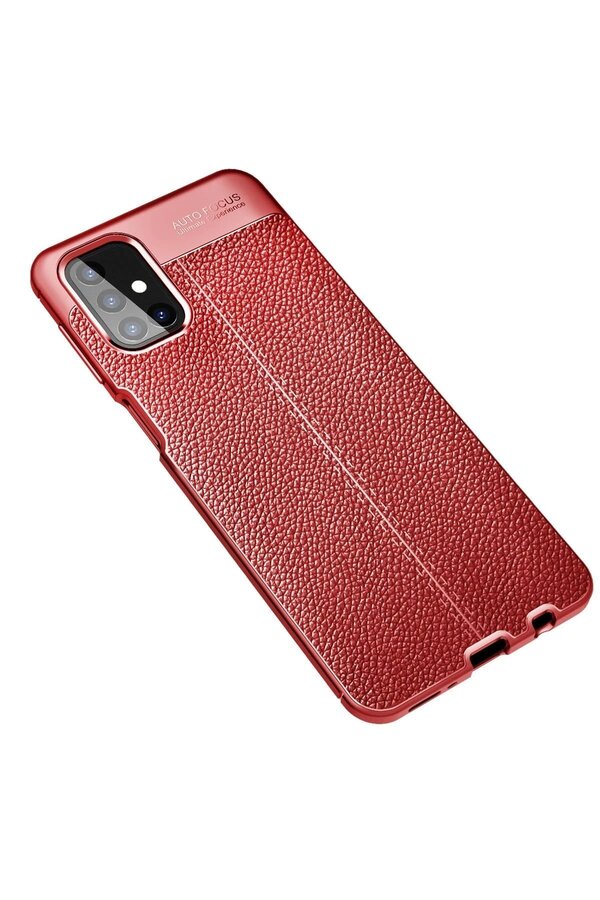Samsung Galaxy M31S Kılıf Auto Focus Kapak - Kırmızı - Dropx4823-2636