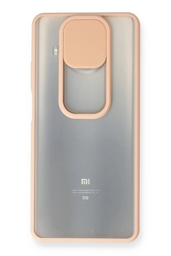 Xi̇aomi̇ Mi̇ 10T Li̇te Kılıf Palm Buzlu Kamera Sürgülü Si̇li̇kon - Pembe - Dropx6117-7056