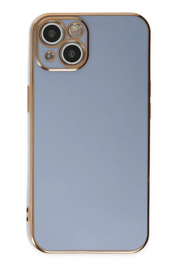 İphone 14 Kılıf Volet Si̇li̇kon - Mavi̇ - Dropx8373-4487