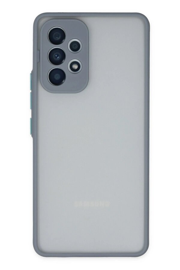 Samsung Galaxy A53 5G Kılıf Montreal Si̇li̇kon Kapak - Gri̇ - Dropx5947-6101