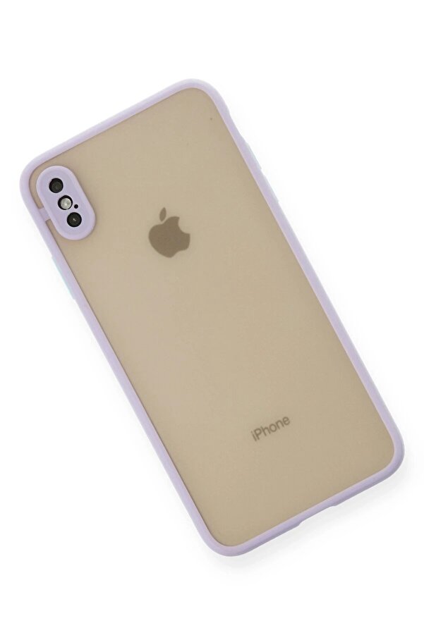 İphone Xs Max Kılıf Montreal Si̇li̇kon Kapak - Mor - Dropx9135-7011