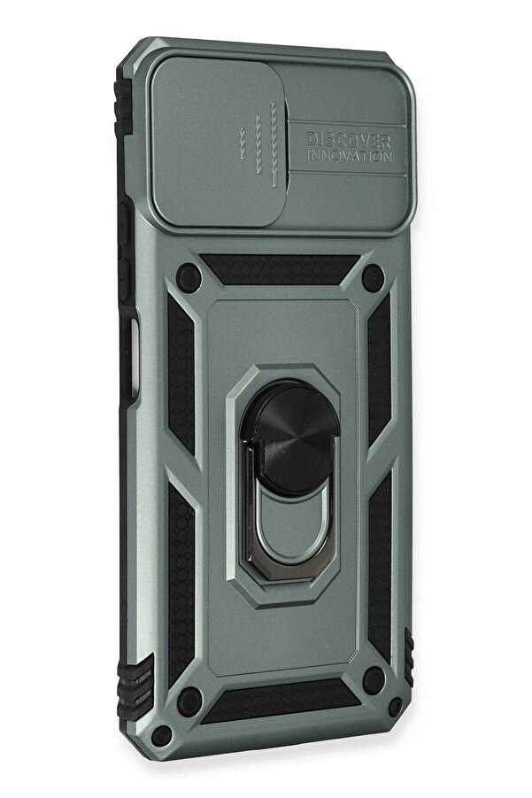 Xi̇aomi̇ Mi̇ 11 Li̇te Kılıf Pars Lens Yüzüklü Si̇li̇kon - Yeşi̇l - Dropx2244-3360