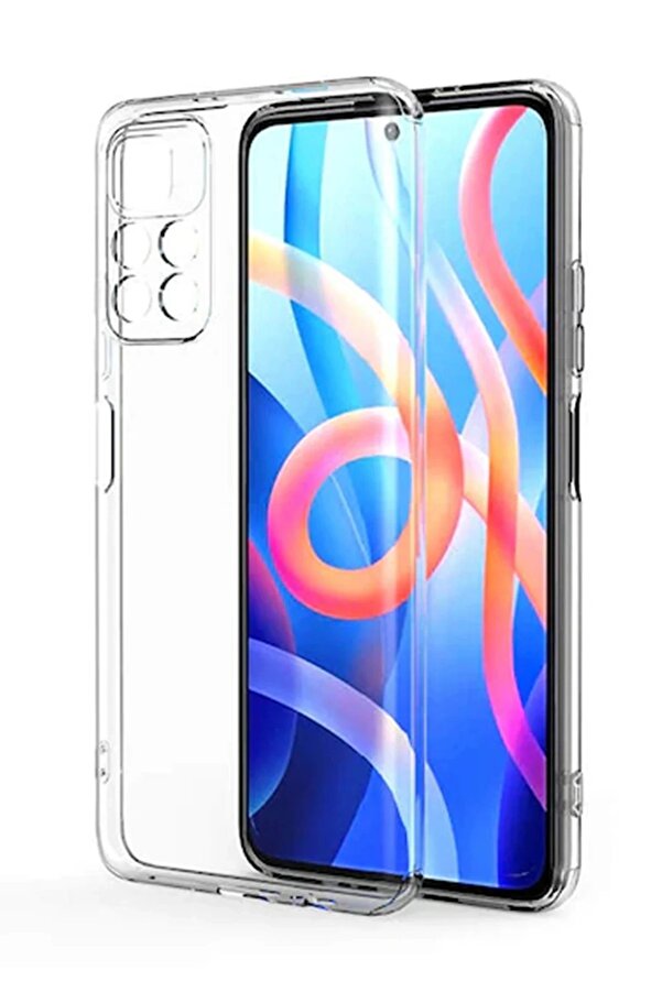 CepteToptan Xiaomi Poco M4 Pro 4G Kılıf Lüx Şeffaf Silikon - DROPX8829-2284