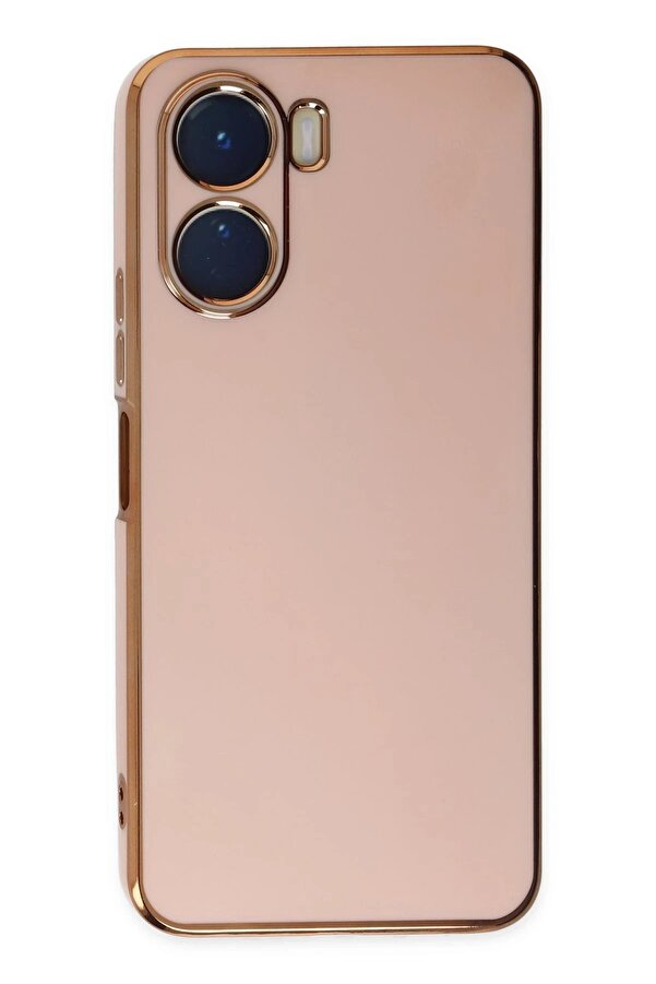 Vi̇vo Y16 Kılıf Volet Si̇li̇kon - Pembe - Dropx6755-5386