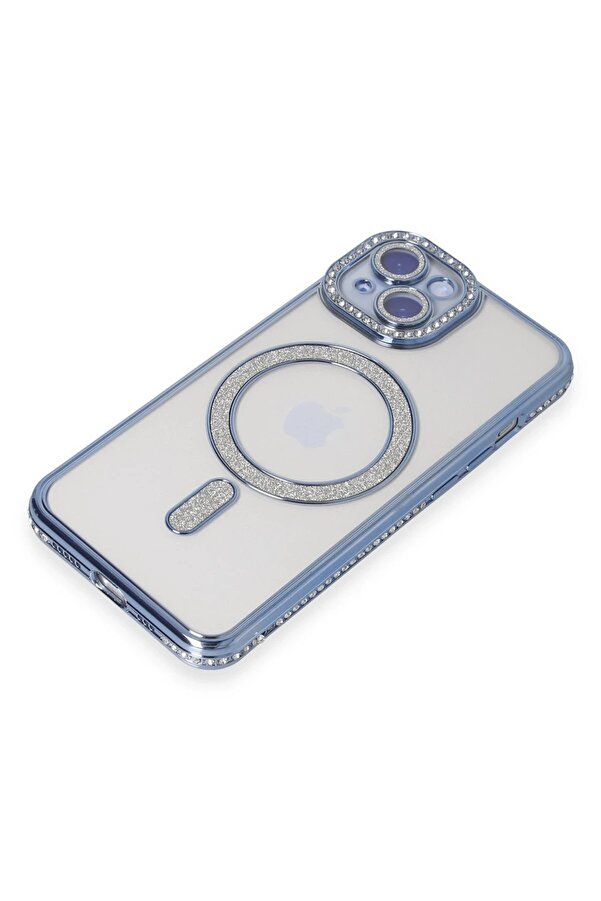 İphone 15 Kılıf Joke Si̇mli̇ Magneti̇csafe Kılıf - Mavi̇ - Dropx4485-2302