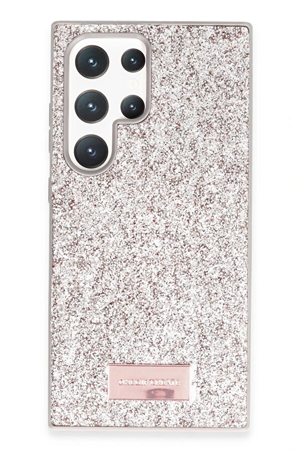 Samsung Galaxy S24 Ultra Bri̇ght Si̇mli̇ Kapak - Gold - Dropx5789-2486