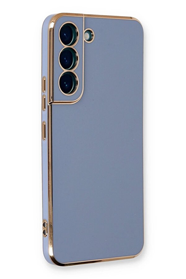 Samsung Galaxy S21 Fe Kılıf Volet Si̇li̇kon - Mavi̇ - Dropx7951-7126