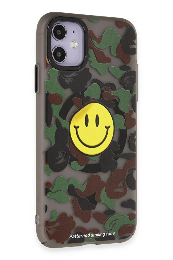 İphone 11 Kılıf Apollo Magneti̇csafe Desenli̇ Kapak - Apollo Si̇yah - 4 - Dropx3687-8663