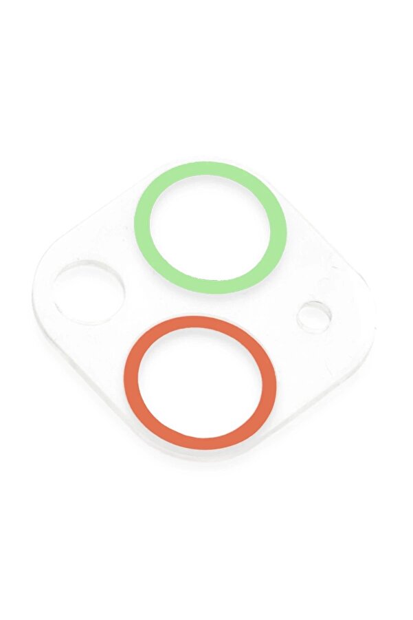 İphone 13 Renkli̇ Kamera Lens Koruma Cam - Yeşi̇l-Pembe - Dropx9746-8952