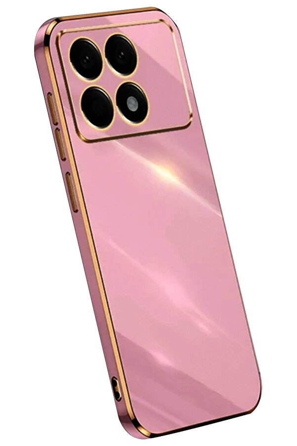 Xi̇aomi̇ Poco X6 Pro Kılıf Volet Si̇li̇kon - Mor - Dropx2117-1818