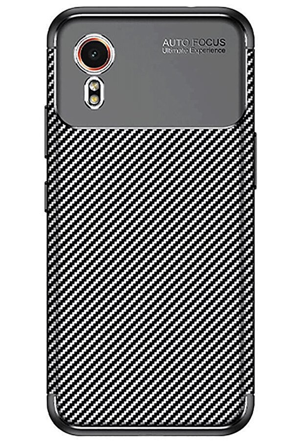 Samsung Galaxy Xcover 7 Kılıf Auto Focus Karbon Kapak - Si̇yah - Dropx5525-7778