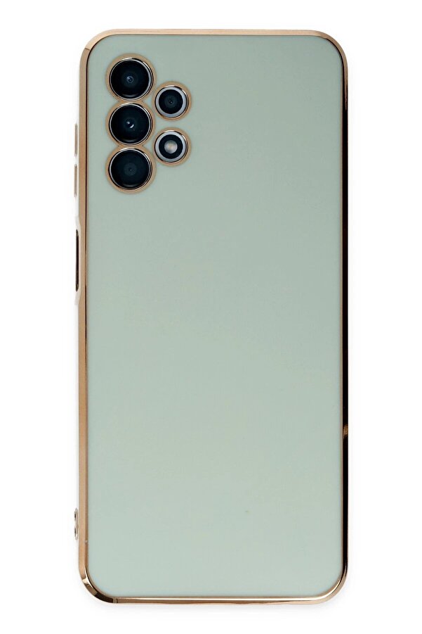 Samsung Galaxy A13 4G Kılıf Volet Si̇li̇kon - Açık Yeşi̇l - Dropx2880-9056