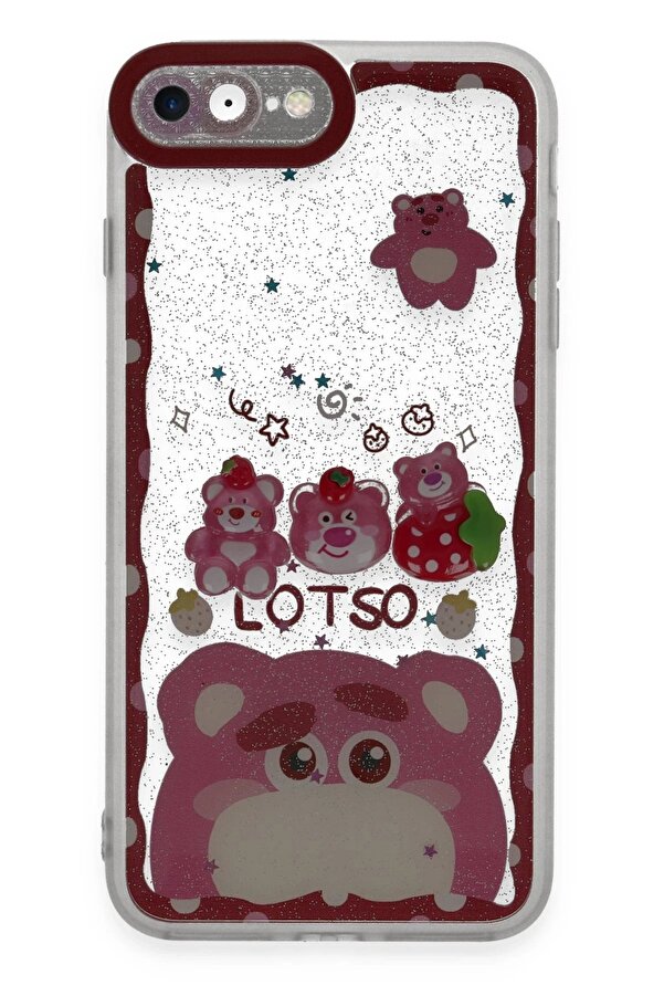 İphone 7 Kılıf Sweet Desenli̇ Si̇li̇kon Kapak - Pembe - Dropx1680-9434