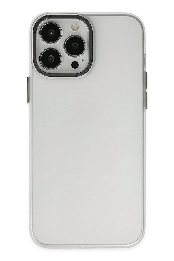 İphone 14 Pro Max Kılıf Modos Metal Kapak - Şeffaf - Dropx8176-3834