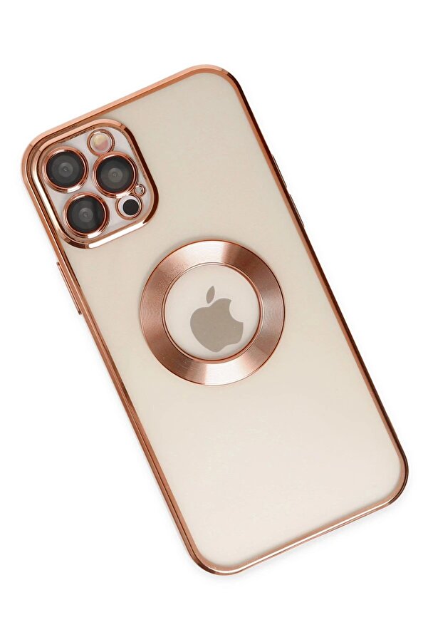 İphone 12 Pro Max Kılıf Slot Si̇li̇kon - Rose Gold - Dropx8195-2298