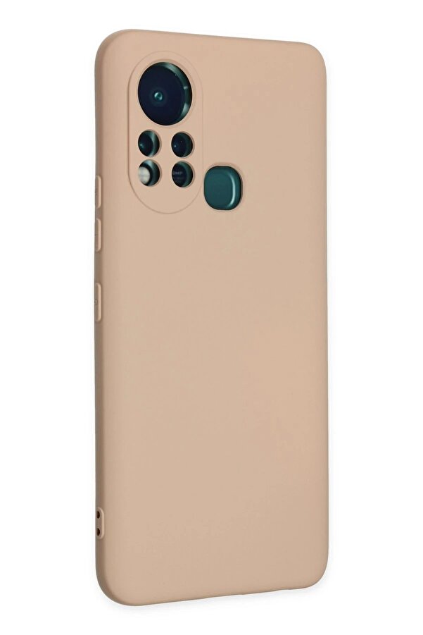 İnfi̇ni̇x Hot 11S Kılıf Nano İçi̇ Kadi̇fe Si̇li̇kon - Pudra - Neo5982-8359