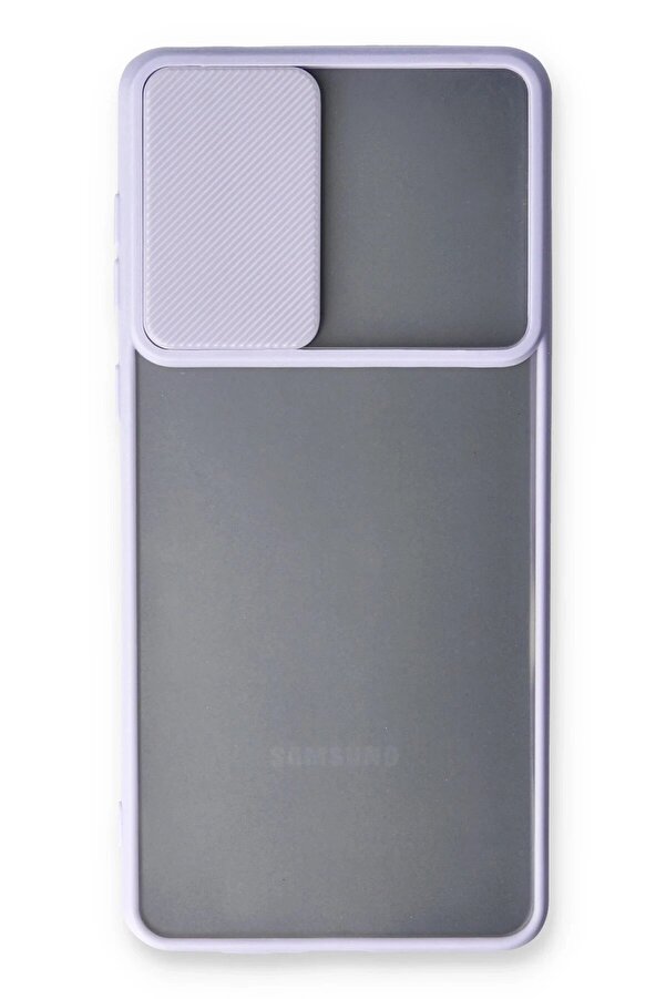 Samsung Galaxy A53 5G Kılıf Palm Buzlu Kamera Sürgülü Si̇li̇kon - Li̇la - Dropx9241-7120