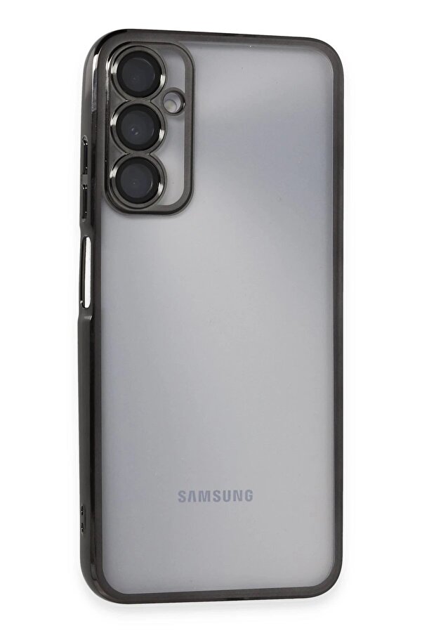 Samsung Galaxy A05S Kılıf Lensli̇ Si̇li̇kon - Si̇yah - Dropx5154-4342